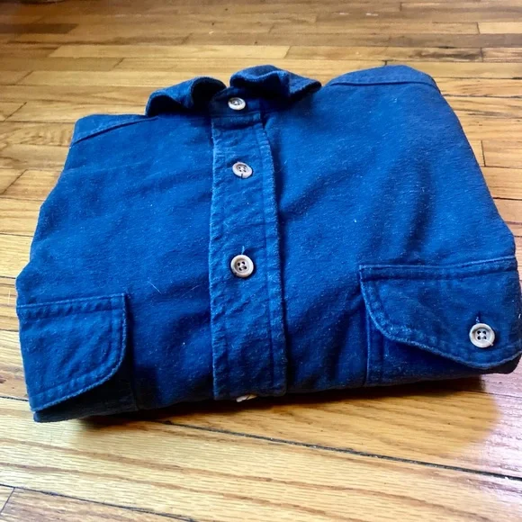 Blue 100% Cotton Shacket Shirt Jacket - Picture 5 of 8